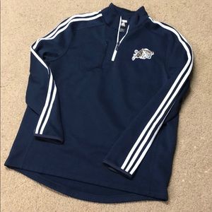 Adidas Navy quarter zip fleece